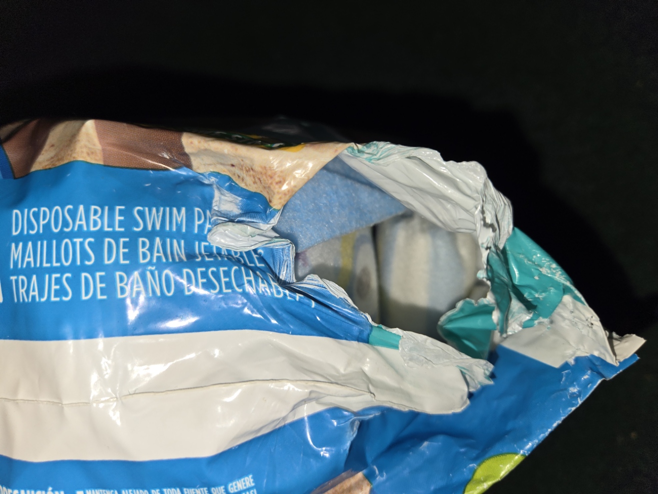 Picture of package tear